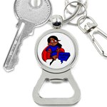 Black Super Mom Bottle Opener Key Chain