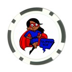 Black Super Mom Poker Chip Card Guard