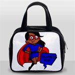 Black Super Mom Classic Handbag (Two Sides)