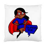 Black Super Mom Standard Cushion Case (One Side)