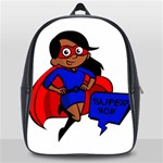 Black Super Mom School Bag (Large)