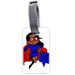 Black Super Mom Luggage Tag (two sides)