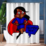 Black Super Mom Shower Curtain 60  x 72  (Medium)