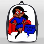 Black Super Mom School Bag (XL)