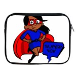 Black Super Mom Apple iPad Zipper Case