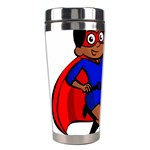 Black Super Mom Stainless Steel Travel Tumbler