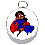 Black Super Mom Silver Compass