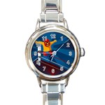 Cinco De Mayo Luchador Round Italian Charm Watch