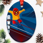 Cinco De Mayo Luchador Ornament (Oval)