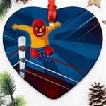 Cinco De Mayo Luchador Ornament (Heart)