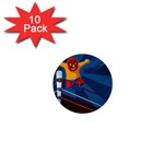 Cinco De Mayo Luchador 1  Mini Button (10 pack) 