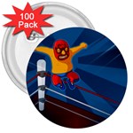 Cinco De Mayo Luchador 3  Button (100 pack)