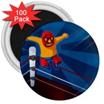 Cinco De Mayo Luchador 3  Magnet (100 pack)