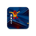 Cinco De Mayo Luchador Rubber Coaster (Square)