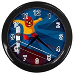 Cinco De Mayo Luchador Wall Clock (Black)