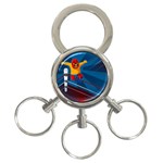 Cinco De Mayo Luchador 3-Ring Key Chain