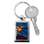 Cinco De Mayo Luchador Key Chain (Rectangle)