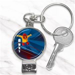 Cinco De Mayo Luchador Nail Clippers Key Chain