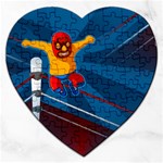 Cinco De Mayo Luchador Jigsaw Puzzle (Heart)