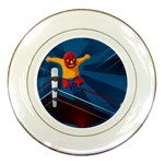 Cinco De Mayo Luchador Porcelain Plate