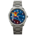 Cinco De Mayo Luchador Sport Metal Watch