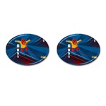 Cinco De Mayo Luchador Cufflinks (Oval)