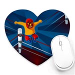 Cinco De Mayo Luchador Heart Mousepad