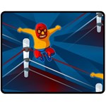 Cinco De Mayo Luchador Fleece Blanket (Medium)