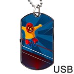 Cinco De Mayo Luchador Dog Tag USB Flash (Two Sides)