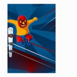 Cinco De Mayo Luchador Small Garden Flag (Two Sides)