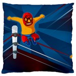 Cinco De Mayo Luchador Large Cushion Case (One Side)