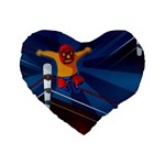 Cinco De Mayo Luchador Standard 16  Premium Heart Shape Cushion 