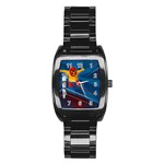 Cinco De Mayo Luchador Stainless Steel Barrel Watch