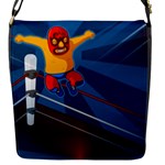 Cinco De Mayo Luchador Flap Closure Messenger Bag (S)