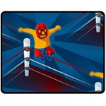 Cinco De Mayo Luchador Double Sided Fleece Blanket (Medium)