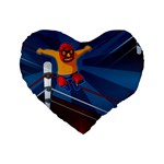 Cinco De Mayo Luchador Standard 16  Premium Flano Heart Shape Cushion 