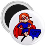 Redhead Super Mom 3  Magnet