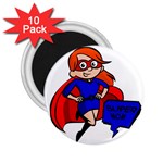 Redhead Super Mom 2.25  Magnet (10 pack)