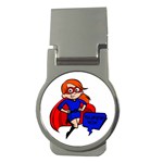 Redhead Super Mom Money Clip (Round)