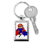 Redhead Super Mom Key Chain (Rectangle)