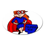 Redhead Super Mom Magnet (Oval)