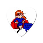 Redhead Super Mom Magnet (Heart)