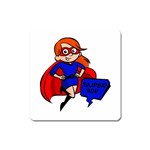 Redhead Super Mom Magnet (Square)