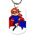 Redhead Super Mom Dog Tag (One Side)