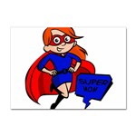 Redhead Super Mom Sticker A4 (10 pack)