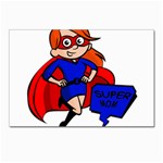 Redhead Super Mom Postcards 5  x 7  (Pkg of 10)