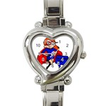 Redhead Super Mom Heart Italian Charm Watch