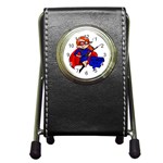 Redhead Super Mom Pen Holder Desk Clock