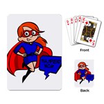 Redhead Super Mom Playing Cards Single Design