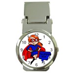 Redhead Super Mom Money Clip Watch